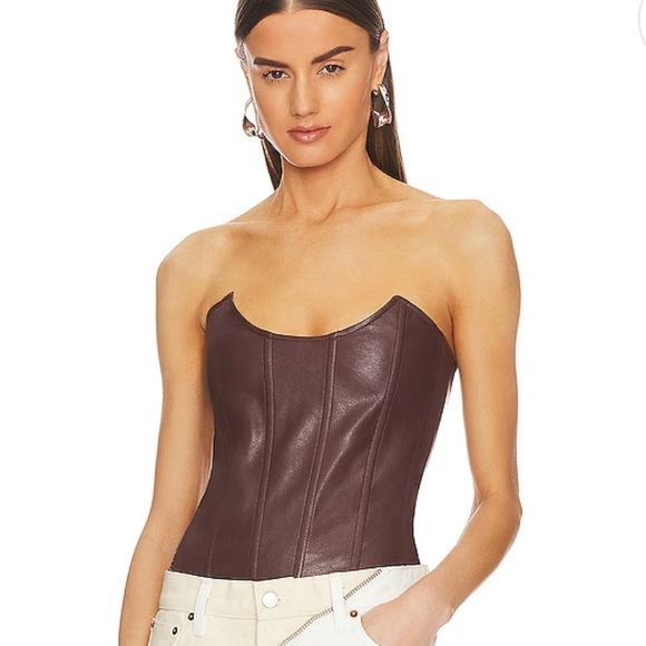 MIAOU LEATHER CORSET - Picture 1 of 5